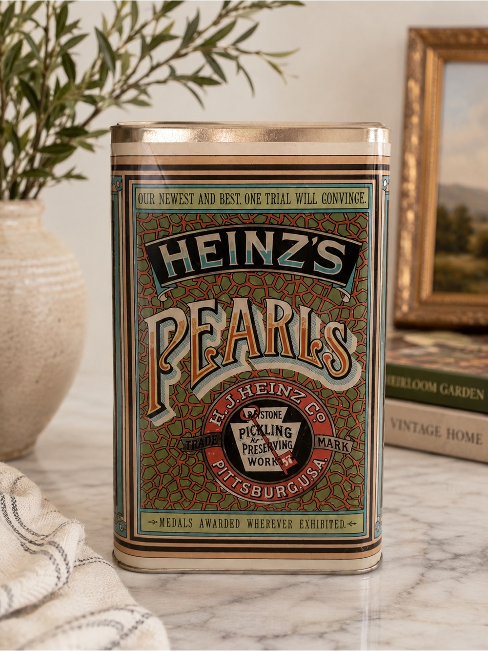 Heinz's Pearls Vintage Tin